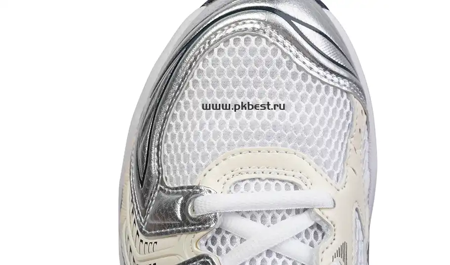 PK GOD Asics Gel-Kayano 14 White black silver RETAIL MATERIALS READY TO SHIP
