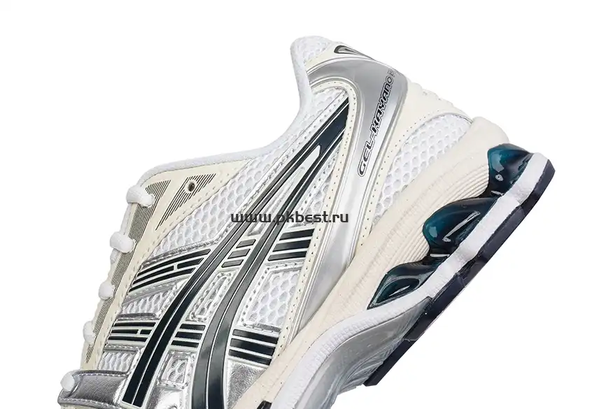 PK GOD Asics Gel-Kayano 14 White black silver RETAIL MATERIALS READY TO SHIP