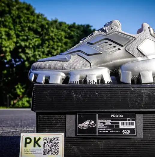 PK GOD Prada Downtown Leather White Black RETAIL MATERIALS READY TO SHIP