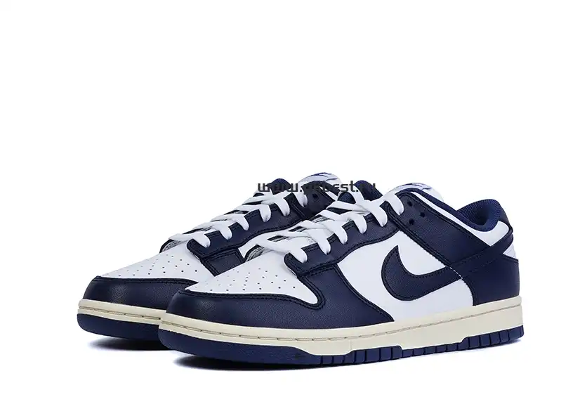 PK GOD Dunk Low Vintage Navy W RETAIL MATERIALS READY TO SHIP