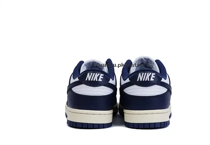 PK GOD Dunk Low Vintage Navy W RETAIL MATERIALS READY TO SHIP