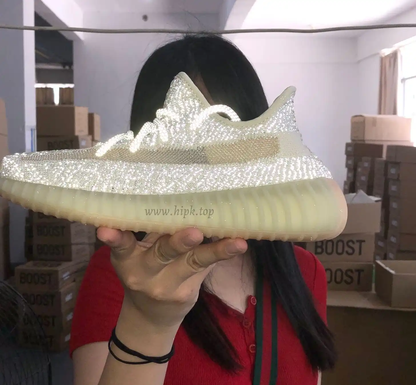 EXCLUSIVE PK GOD YEEZY 350 V2 Lundmark 3M reflective WITH REAL PREMEKNIT FROM HUAYIYI WHICH OFFER PRIMEKNIT TO ADIDAS DIRECTLY READY TO SHIP