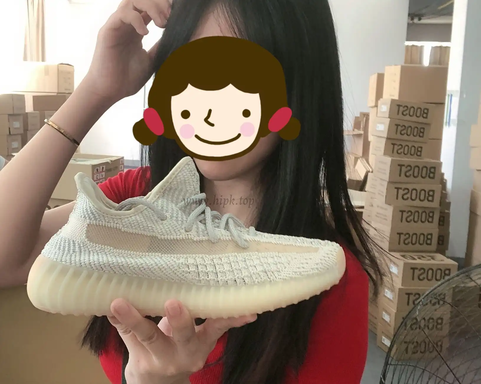 EXCLUSIVE PK GOD YEEZY 350 V2 Lundmark WITH REAL PREMEKNIT FROM HUAYIYI WHICH OFFER PRIMEKNIT TO ADIDAS DIRECTLY READY TO SHIP