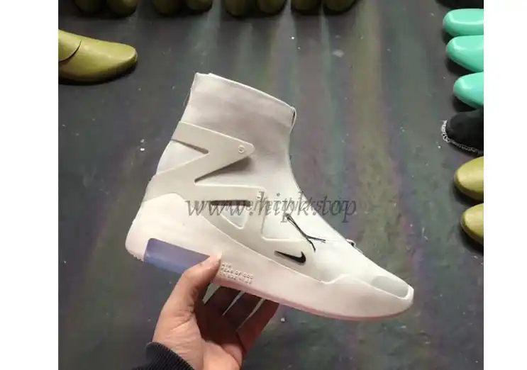 EXCLUSIVE RETAIL PK GOD NIKE AIR FEAR OF GOD 1 LIGHT BONE BLACK AR4237-002 READY TO SHIP