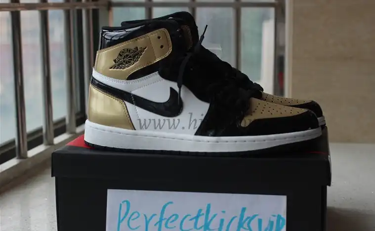 PK God Air Jordan 1 Gold toe best version