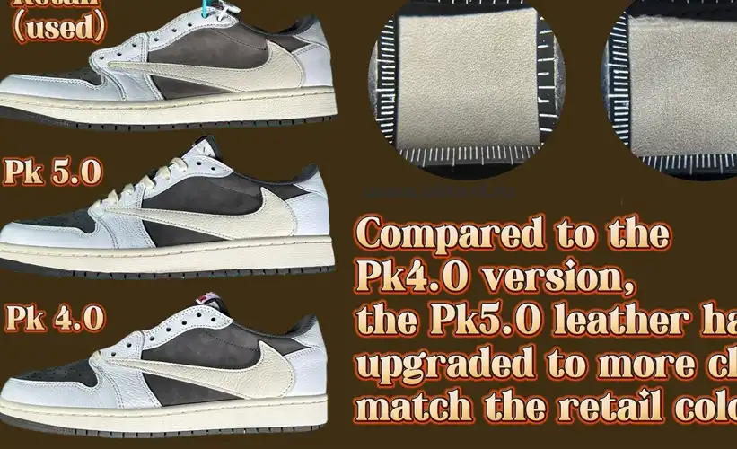 PK 5.0 Jordan 1 Retro Low OG SP Travis Scott Reverse Mocha RETAIL MATERIALS READY TO SHIP