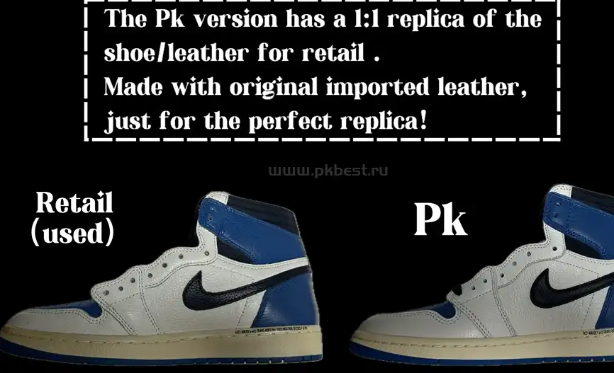 PK5.0 Travis Scott X Fragment X Air Jordan 1 High OG retail materials ready to ship