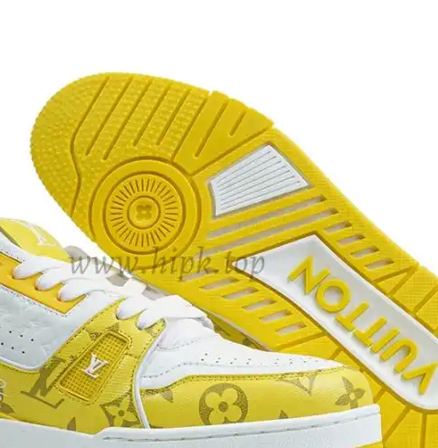 PK god Louis Vuitton LV Trainer yellow retail materials ready to ship