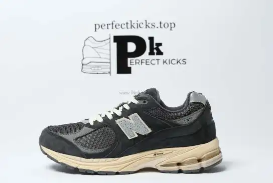 PK GOD New Balance 2002R Black Dark Grey RETAIL MATERIALS READY TO SHIP