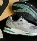 PK GOD STONE ISLAND x  New Balance NB 991 v2 black RETAIL MATERIALS READY TO SHIP