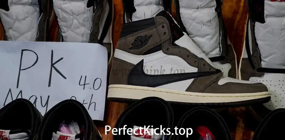 PK 4.0 TRAVIS SCOTT X AIR JORDAN I CD4487-100HIGH OG MOCHA RETAIL MATERIALS RETAIL VERSION