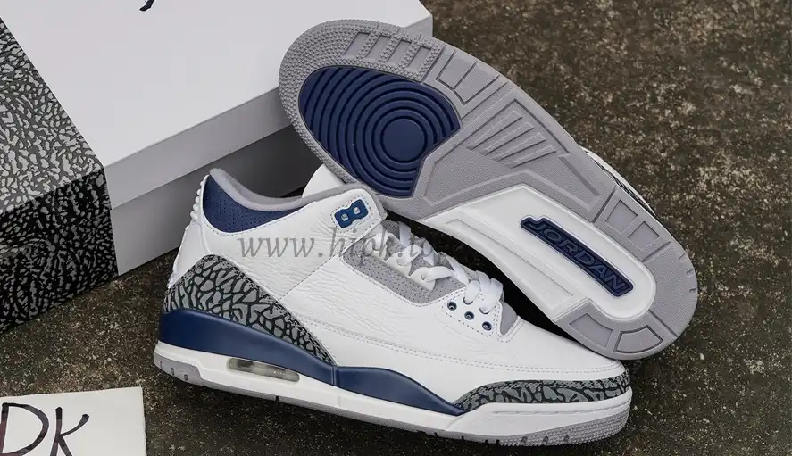 PK GOD Air Jordan 3 Midnight Navy RETAIL MATERIALS READY TO SHIP