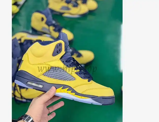 PK GOD Air Jordan 5 V Retro SP Inspire Michigan Amarillo Navy retail materials ready to ship