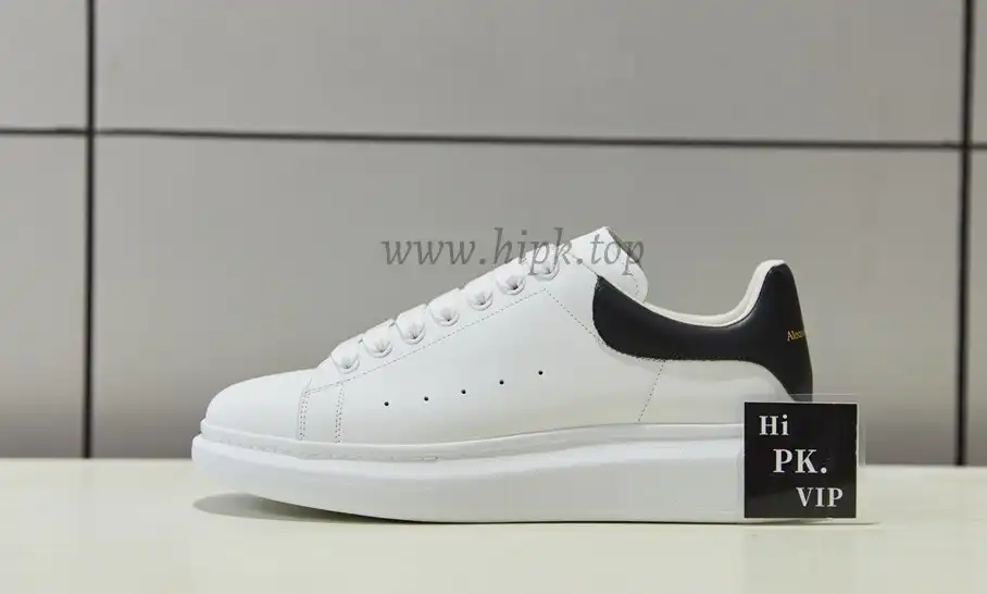 PK GOD Alxnder MC McQueen White smooth calf leather toe black leather heelbest version ready to ship