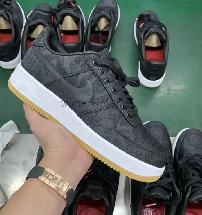 PK GOD CLOT x fragment x Nike Air Force 1 PRM BLACK retail materials ready to ship