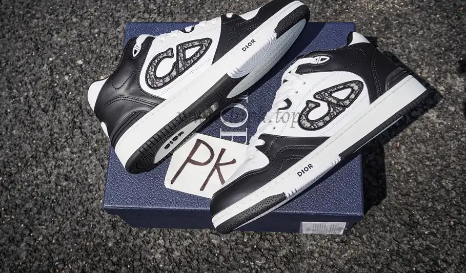 PK GOD Dior B57 MID-TOP SNEAKER Black and White RETAIL MATERIALS READY TO SHIP