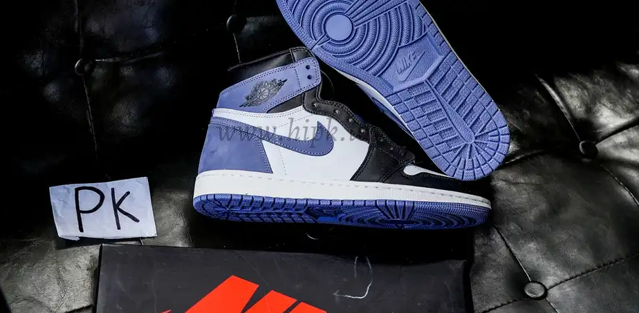 PK GOD Jordan 1 Retro High Blue Moon RETAIL MATERIALS READY TO SHIP