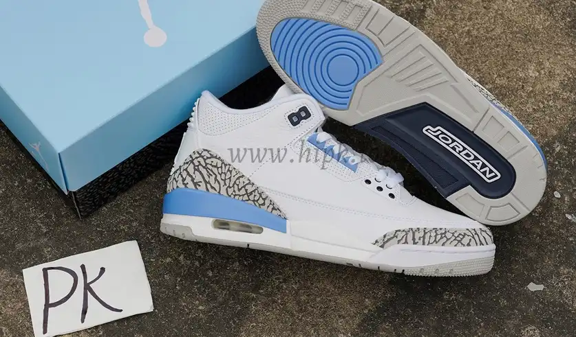 PK GOD Jordan 3 Retro UNC Retail Materials Ready to Ship