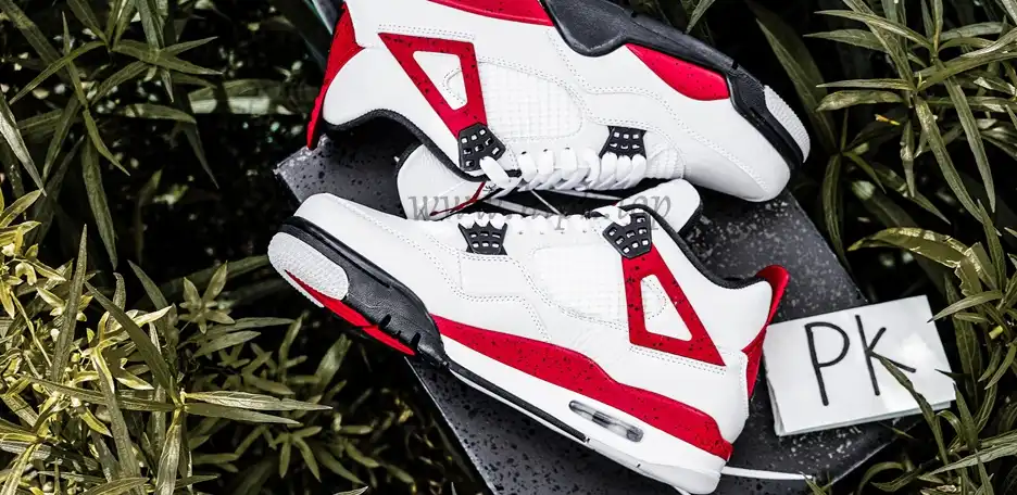 PK GOD Jordan 4 Retro Red Cement RETAIL MATERIALS READY TO SHIP