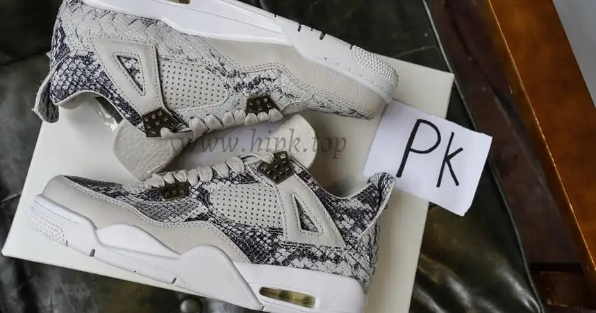 PK GOD Jordan 4 RetroSnakeskin RETAIL MATERIALS READY TO SHIP