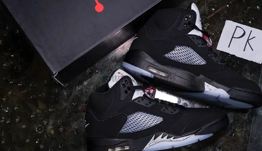 PK GOD Jordan 5 Retro Black Metallic 2016 RETAIL MATERIALS READY TO SHIP