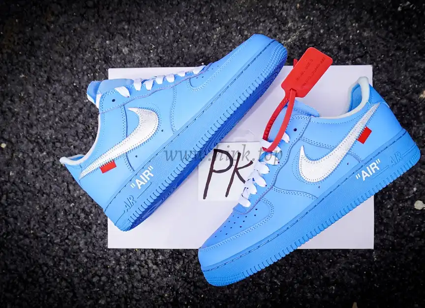 PK 5.0 Nike Air Force 1 Low Off-White MCA University Blue RETAIL MATERIALS READY TO SHIP