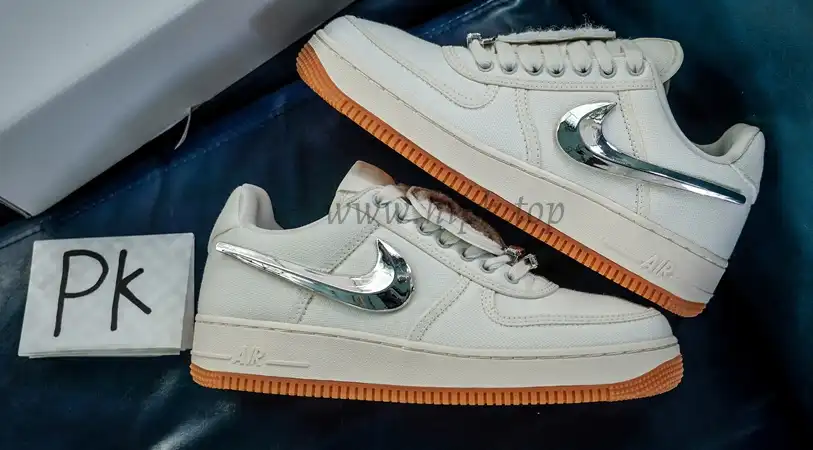 PK GOD Nike Air Force 1 Low Travis Scott Sail RETAIL MATERIALS READY TO SHIP