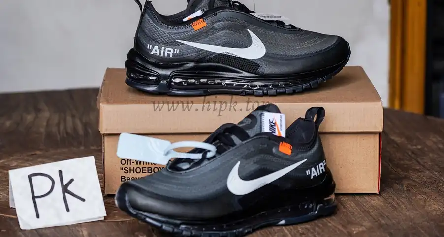 PK GOD Nike Air Max 97 Off-White Black RETAIL MATERIALS READY TO SHIP