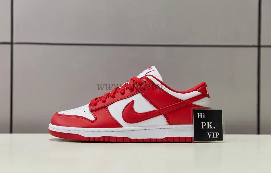 PK GOD Nike Dunk Low University Red Retail Materials Ready to Ship