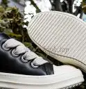 PK GOD Rick Owens EDFU Vintage Sneaks Velour Suede Dust Grey Milk White RETAIL MATERIALS READY TO SHIP