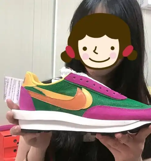 PK God Sacai X VaporWaffle Royal Fuchsia retail materials ready to ship