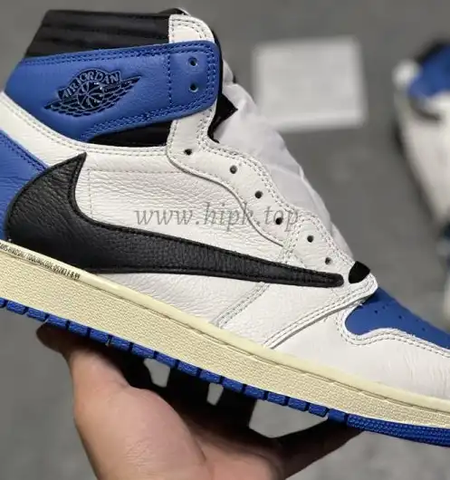 PK GOD Travis Scott x Fragment Design x Jordan Air Jordan 1 white RETAIL MATERIALS READY TO SHIP