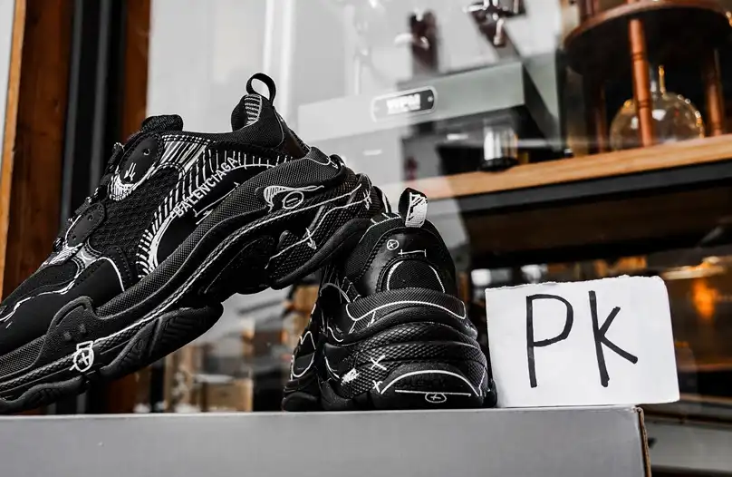 PK GOD Triple S Sketch sneakers RETAIL MATERIALS READY TO SHIP