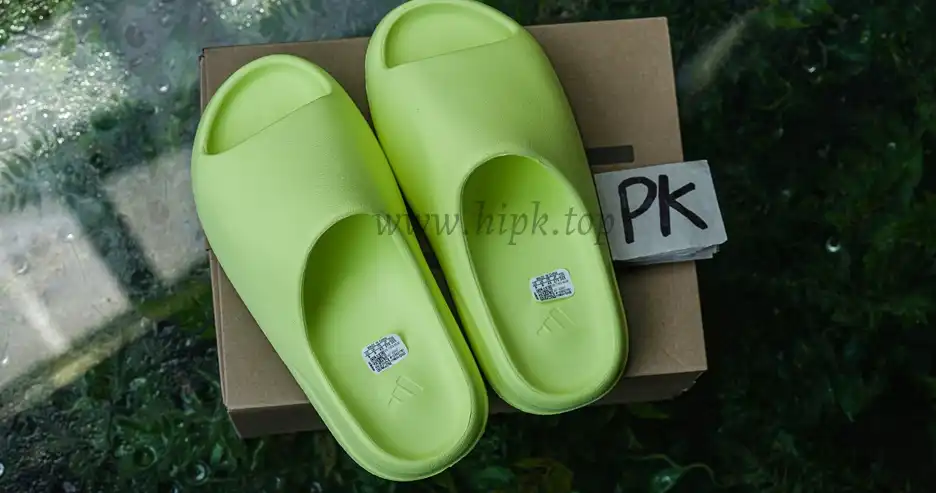 PK GOD adidas Yeezy Slide Glow Green Glossy RETAIL MATERIALS READY TO SHIP