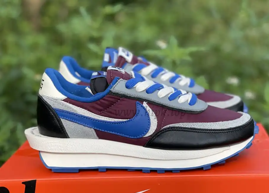 PK God LDWaffle x sacai x UNDERCOVER Night Maroon and Team Royal retail materials ready to ship