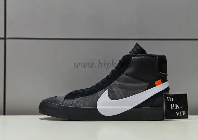 PK God OFF-WHITE x Nike Blazer Mid Black“GRIM REEPERS”retail materials ready