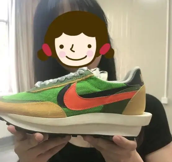 PK GOD Nike Vaporwaffle sacai Sesame Blue Void retail materials ready to ship