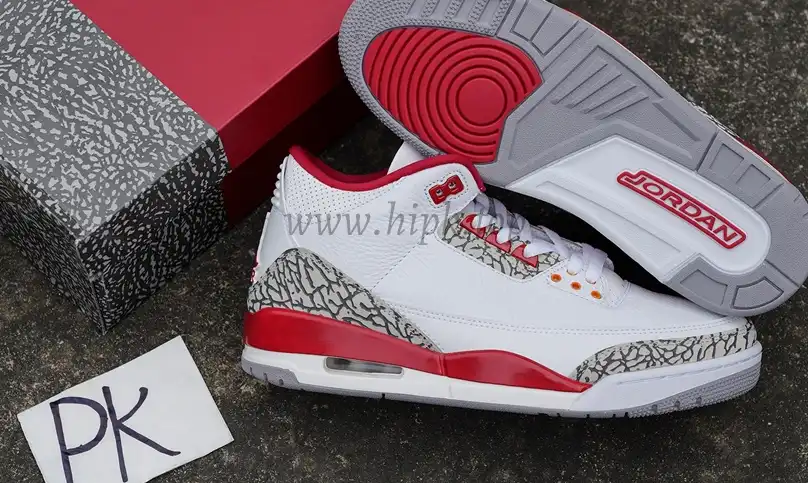 Pk God air jordan 3 retro Cardinal Red retail materials ready to ship