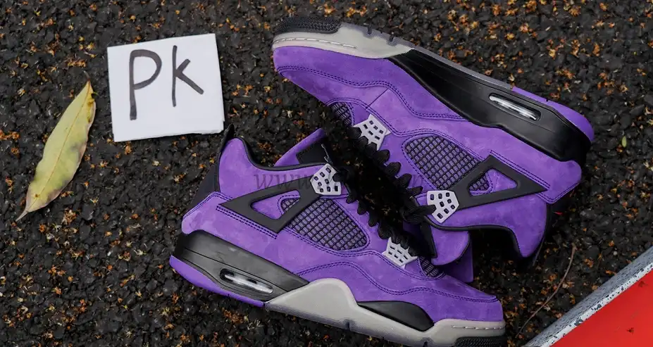 Pk5.0 Travis Scott x Air Jordan 4 F&F Purple RETAIL MATERIALS READY TO SHIP