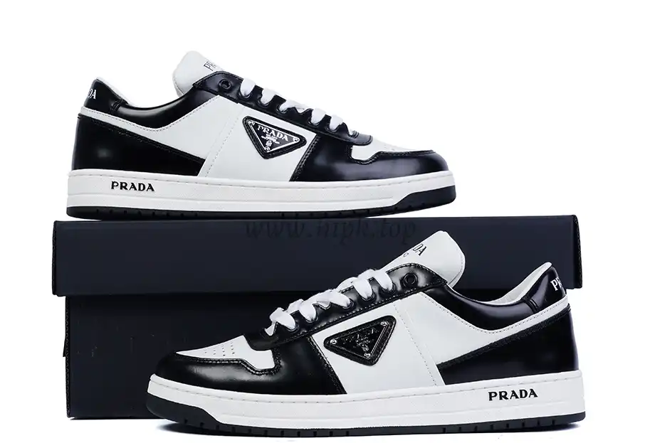 PK GOD Prada Downtown Leather White Black RETAIL MATERIALS READY TO SHIP