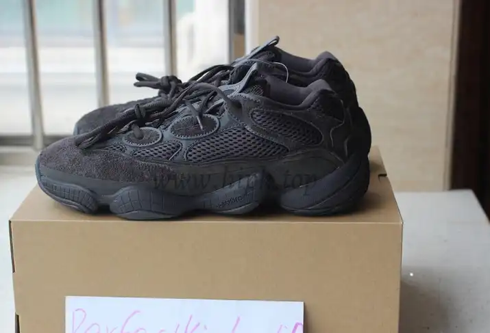 God Yeezy 500 Shadow Black retail sample version ready to ship