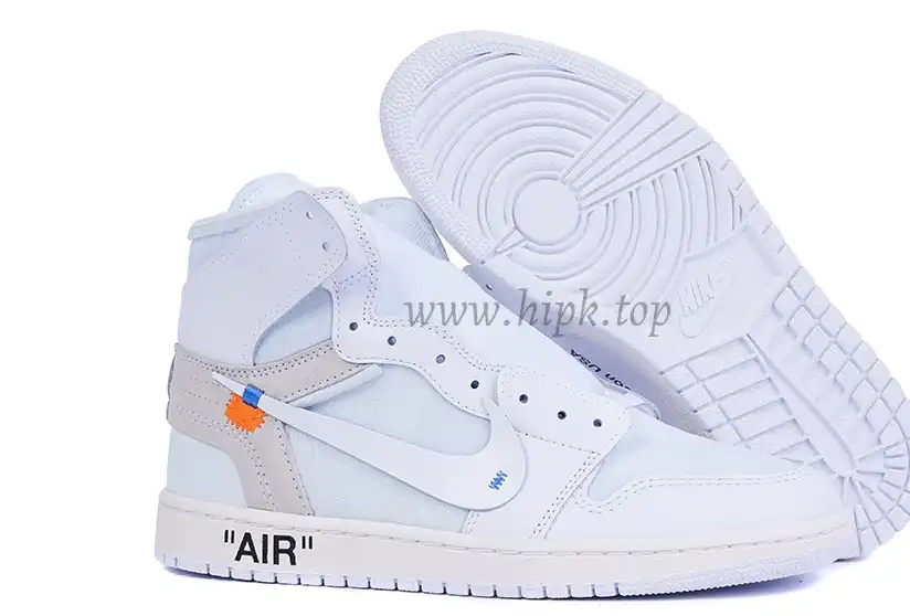 PK GOD X YIFU RETAIL FACTORY X NIKE X OFF WHITE-AIR JORDAN 1-TRIPLE WHITE ready limited