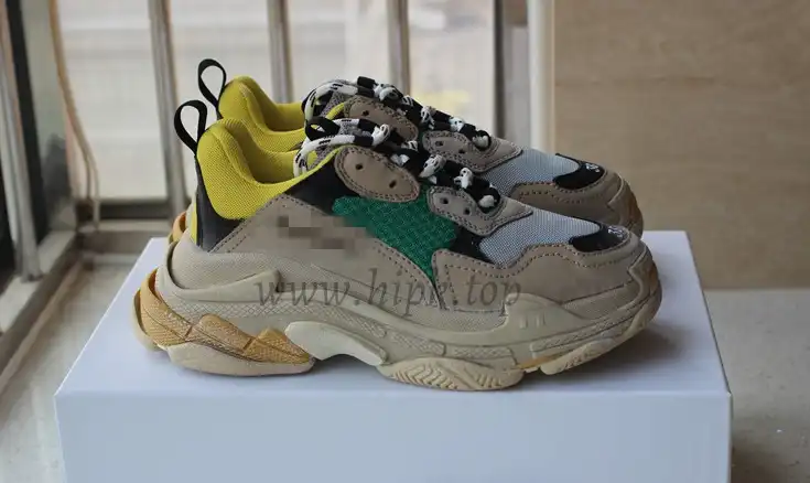 GOD Paris TRIPLE S TRAINER YELLOW YELLOW GREEN