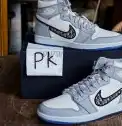 PK GOD Dior B33 TENNIS  DO  EMBROIDERED  CANV Gray & PINK RETAIL MATERIALS READY TO SHIP