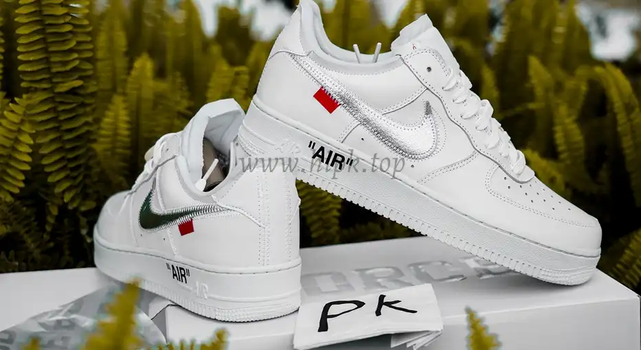 pk5.0 OFF-WHITE x Air Force 1 Low white Silver retail materials ready to ship