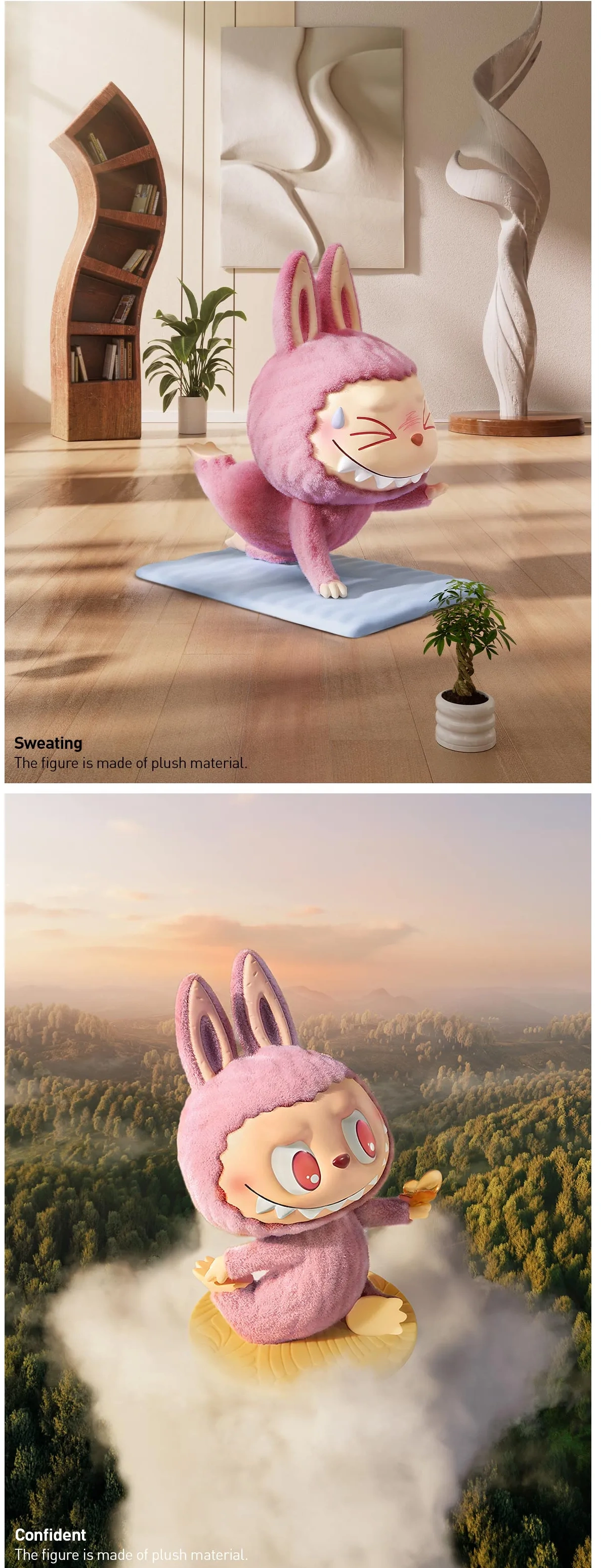 Efficient 3033 THE MONSTERS Lazy Yoga Series Figures