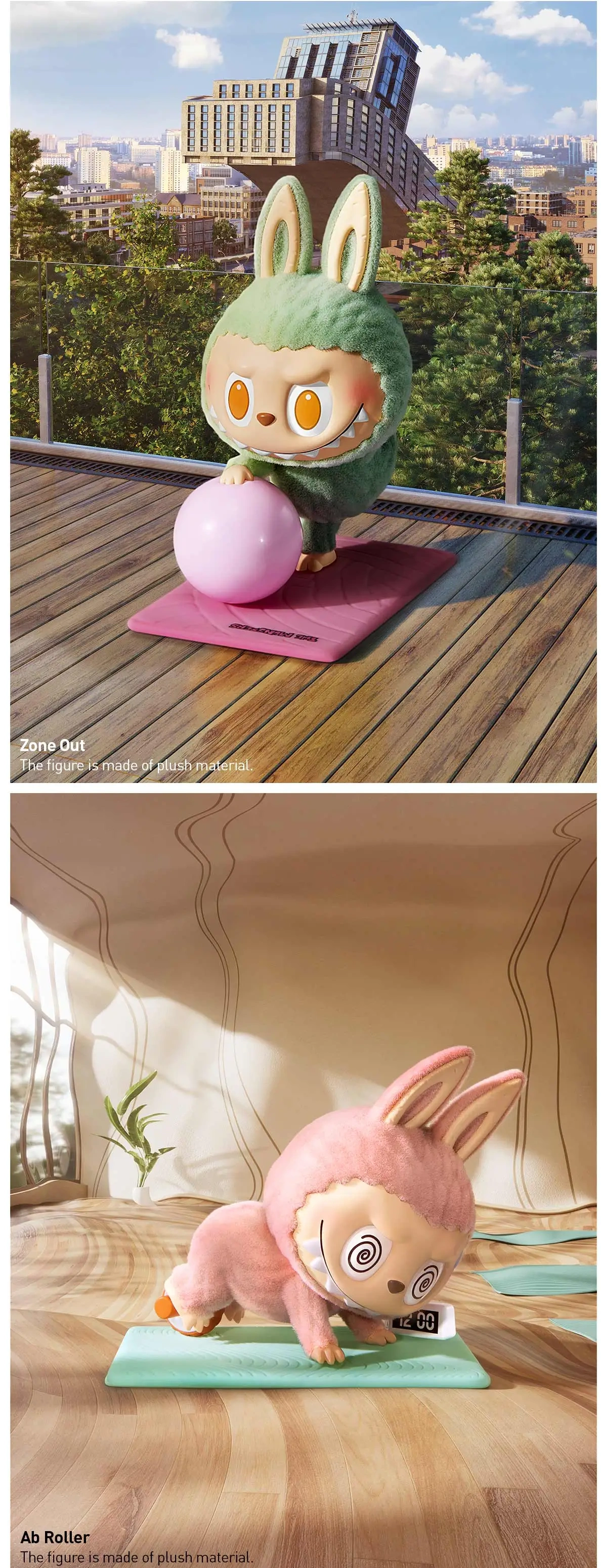 Efficient 3033 THE MONSTERS Lazy Yoga Series Figures