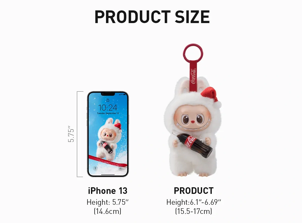 Elegant 6230 Labubu X Coca-Cola Vinyl Plush Pendant Series