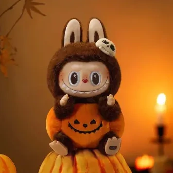 GoAnywhere 462 THE MONSTERS Halloween Series-Sitting Pumpkin Vinyl Plush Pendant Doll