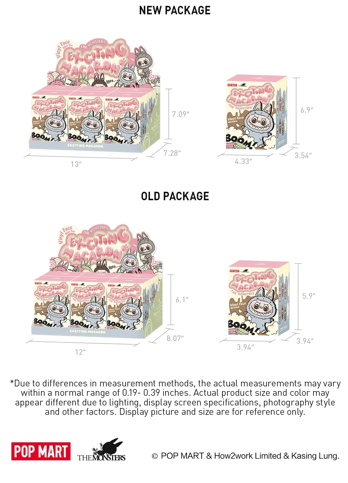 1st Kicks GoAnywhere 7734 Labubu The Monsters Exciting Macaron Series Plush Pendant Blind Box